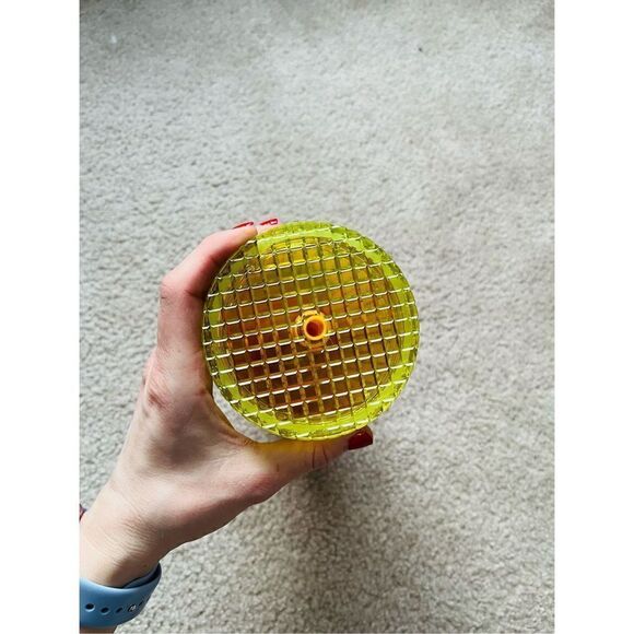 Starbucks Summer 2022 Strawberry Lemonade Studded Disco Grid Tumbler - Picture 6 of 8